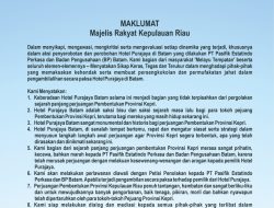 MRKR Terbitkan Maklumat Perlawanan Terhadap PT Pasifik dan BP Batam  Terkait Perobohan Hotel Purajaya