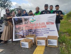 Batam Peduli Bencana, Sobat Nusantara Sejahtera dan Ojol Galang Donasi untuk Korban Banjir dan Longsor