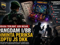 Skandal Judi Menggurita, Oknum Prajurit di Siantar Disorot Publik. 