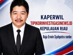 Kaperwil Tipikorinvestigasinews.id Kepri, R. Erwin Syahputra Rambe Dipercaya Menjadi Sekretaris DPW PWO DWIPA Kepulauan Riau