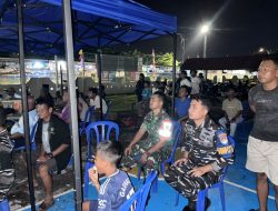 Antusias Warga Sambut Final Piala Dunia 2026, Koramil 05/Belakang Padang Gelar Nobar Bersama Masyarakat
