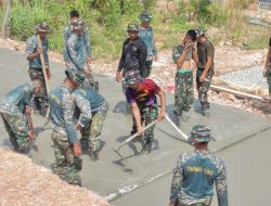 Tak Gentar Melawan Terik, Satgas TMMD ke-130 Terus Berjuang untuk Warga, Keringat Prajurit Menjadi Inspirasi