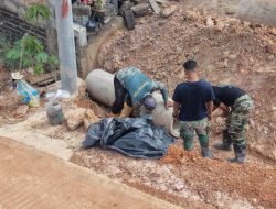 Kolaborasi Satgas TMMD ke-130 dan Beko, Pemasangan Gorong-Gorong Terus Dikebut di Mangsang Maju