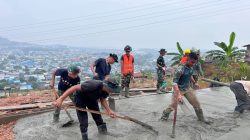 Tak Hanya Mengecor Jalan, Satgas TMMD ke-130 Menanam Harapan di Mangsang Maju